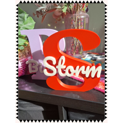 Letter met naam (glow in the dark)