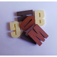 Chocoladeletters mini