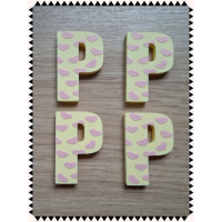 Chocoladeletters mini hartjes 