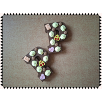 Luxe Versierde Chocoladeletter Sinterklaas