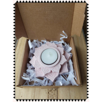 Waxinelichthouder lotusbloem Mint Groen