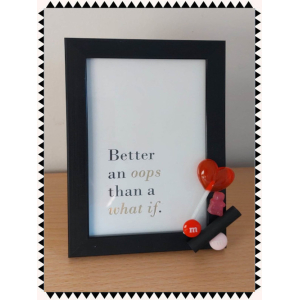 Fotolijst snoep zwart