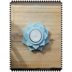 Waxinelichthouder lotusbloem Mint Groen