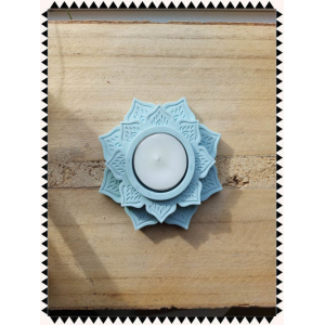 Waxinelichthouder lotusbloem Mint Groen