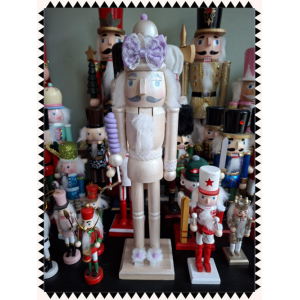 Notenkraker Kerst Lila