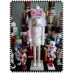 Notenkraker Kerst Roze