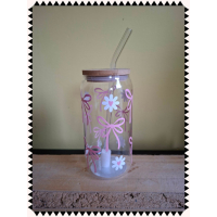 Strikjes met bloemetjes