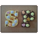 Luxe Versierde Chocoladeletter Sinterklaas