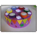 Vilt taart 1-laags 20 cm