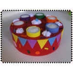 Vilt taart 1-laags 15cm