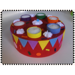 Vilt taart 1-laags 15cm