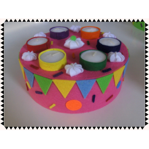 Vilt taart 1-laags 25 cm