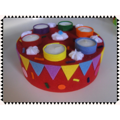 Vilt taart 1-laags 15cm